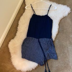 BOUTIQUE NAVY ROMPER